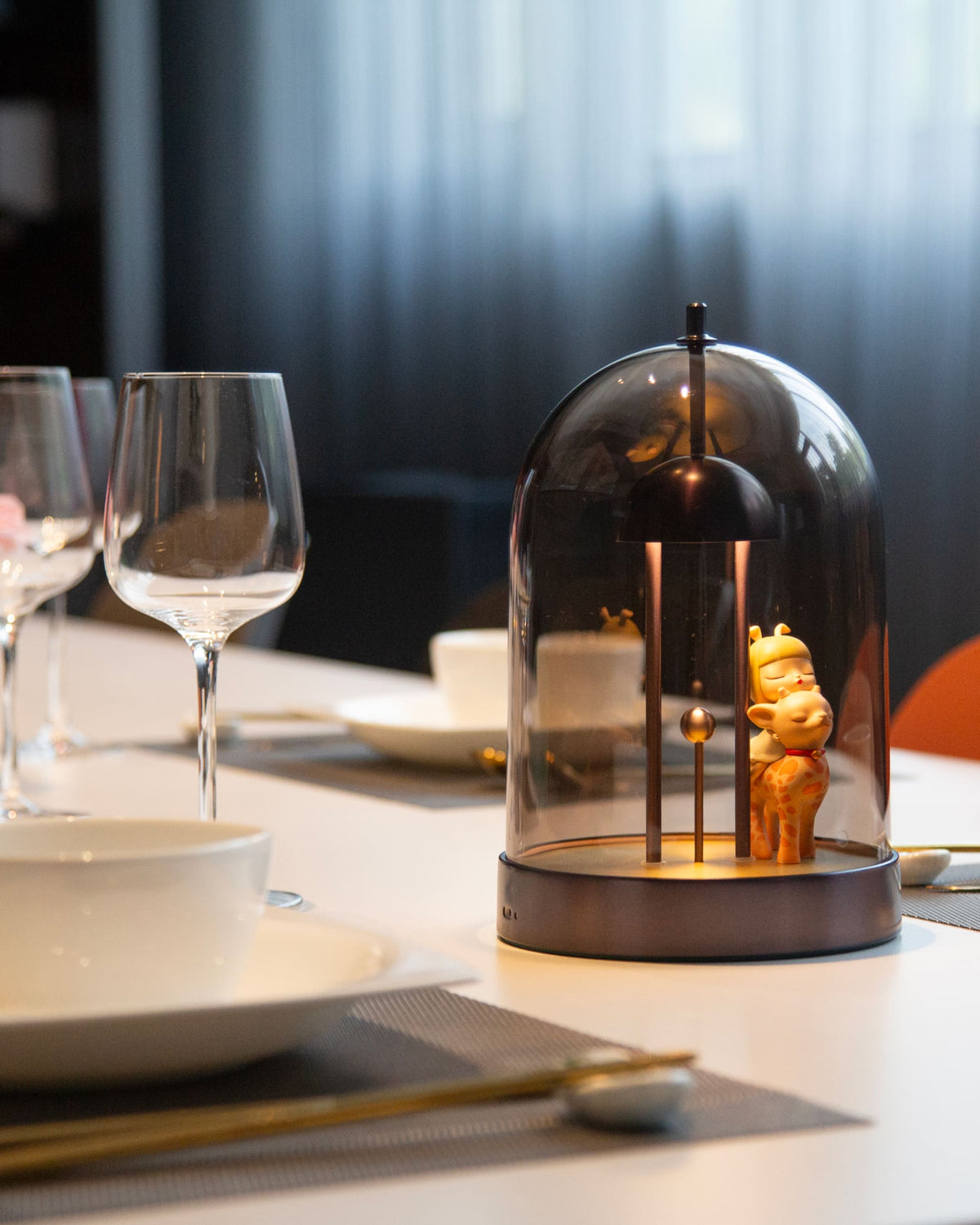 Amber Table Lamp